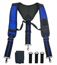 Padded Tool Belt Suspenders 3 Hook Swivel Suspenders for Tool Belt Heavy Duty...