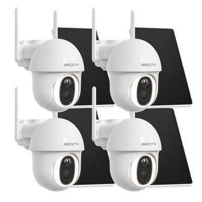 ARCCTV No WiFi 4G LTE Cellular Solar Battery Powered Security Camera 4MP Outdoor