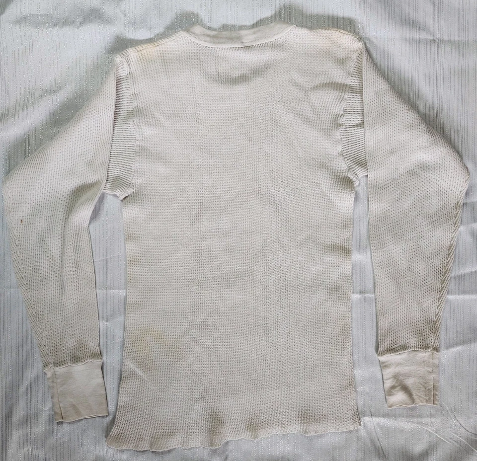 Винтажная пижамная рубашка 80-х Popeye Thermal с длинным рукавом молодежный размер - Изображение 3 из 4