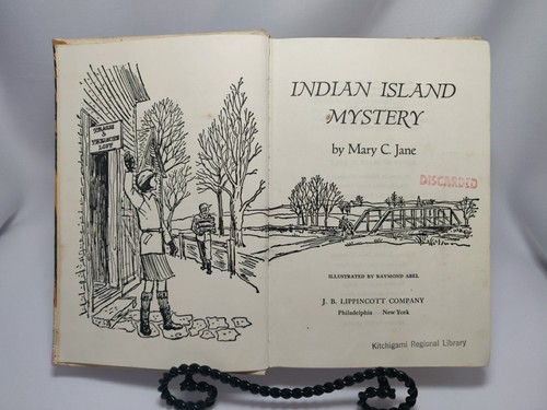 Mary C. Jane INDIAN ISLAND MYSTERY HC 1965 Fifth Printing Ex-Library - Picture 3 of 6