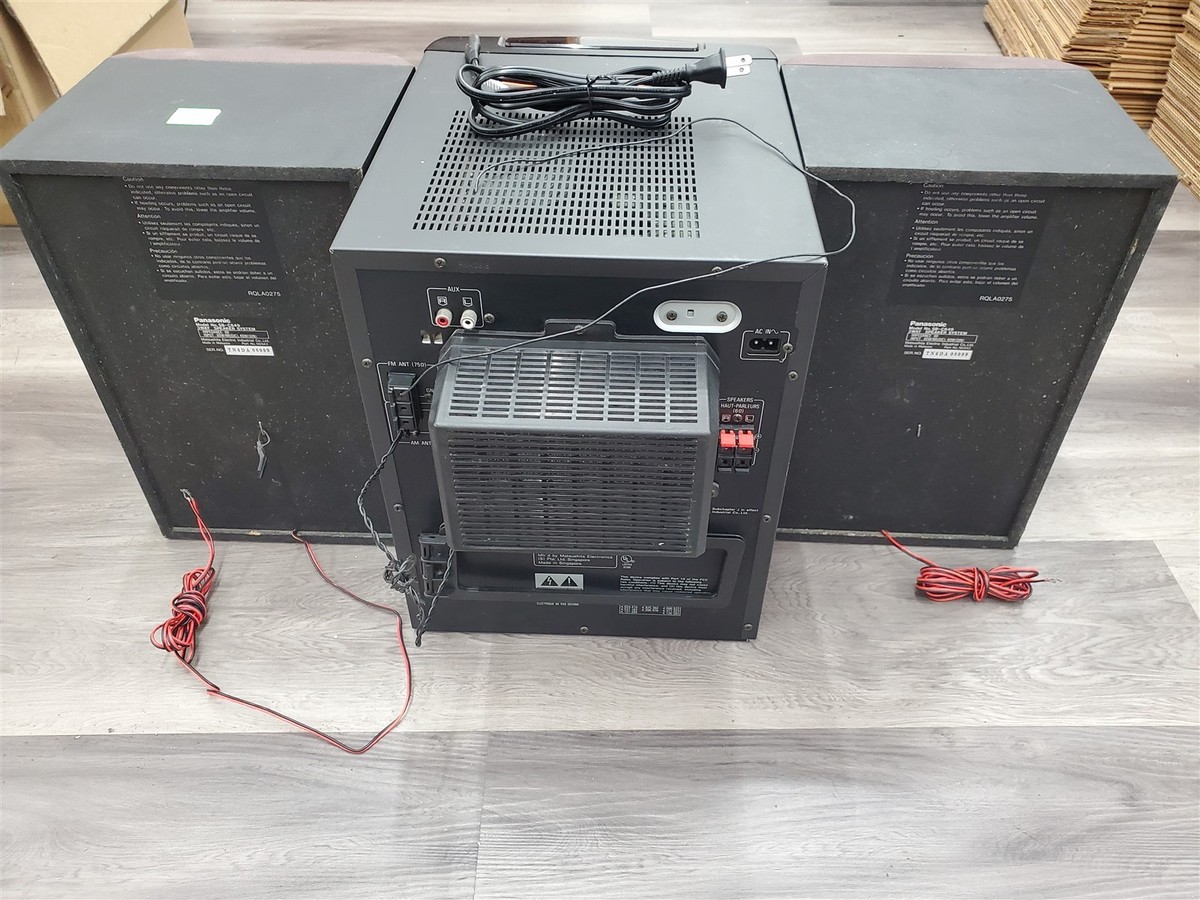 **DEFECTIVE** Panasonic SA-C649 CD Stereo System w Speakers NO