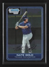 2006 Bowman #BC94 Nate Gold Chrome Prospects Texas Rangers
