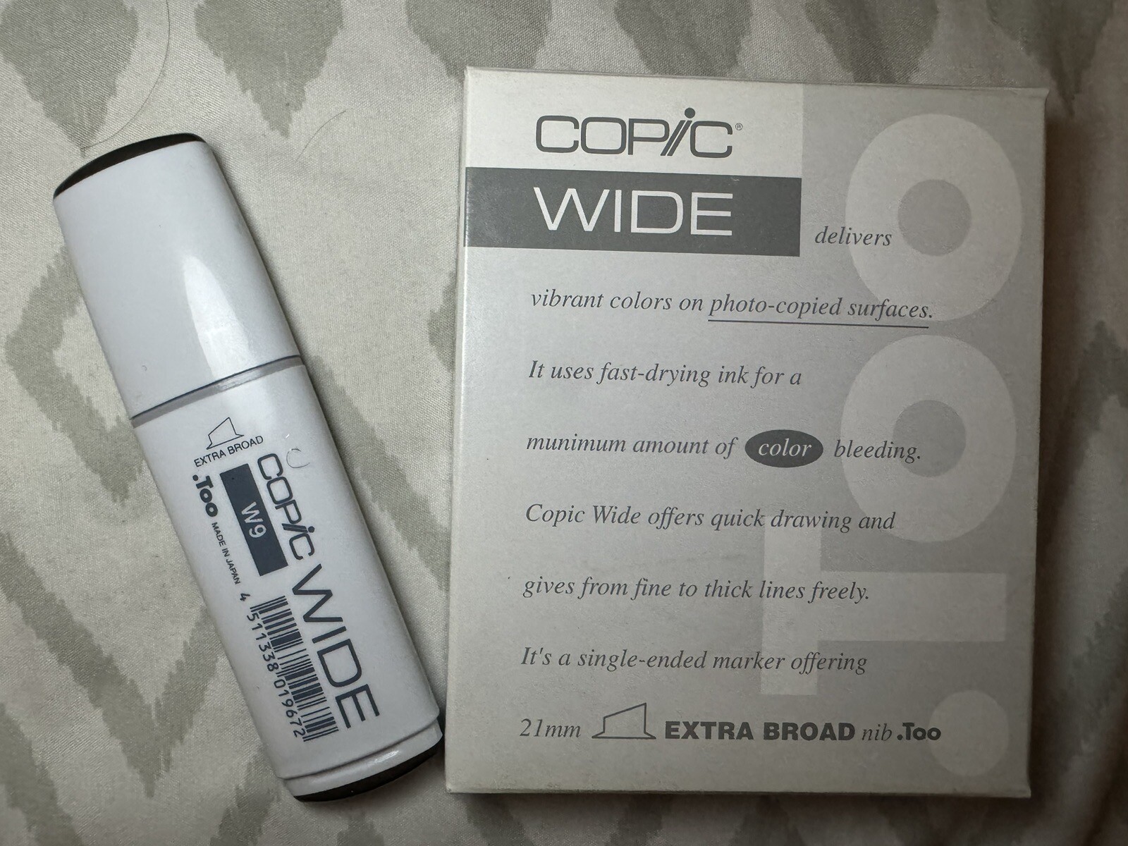 Single WIDE Copic marker (W9) Warm Gray