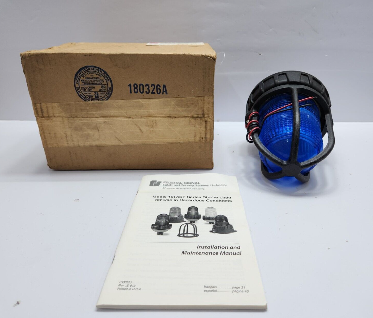 FEDERAL SIGNAL 151XST-012-024B STROBE LIGHT SERIES B | eBay