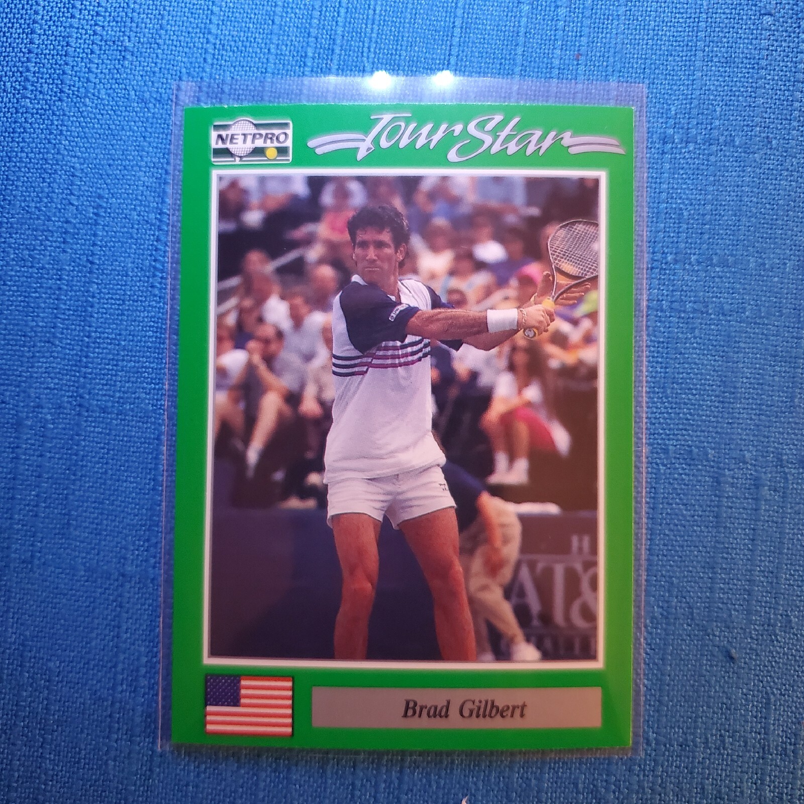 1991 Netpro Tour Stars Brad Gilbert RC Tennis Rookie Card #8 ATP Tour 1st Year
