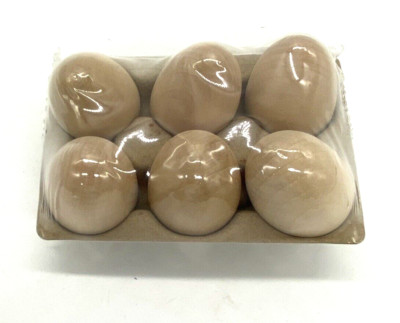New 2024 Target Bullseye Set Of 6 Piece Natural Wooden Eggs