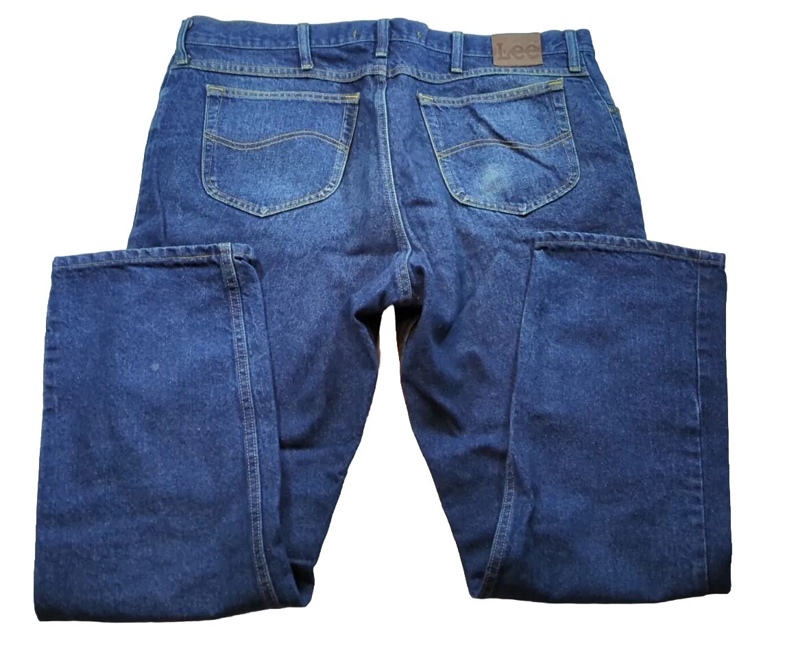 Leeです！ LEE Regular Fit Straight Leg Jeans Men's Size 42x32 31 Indigo Blue