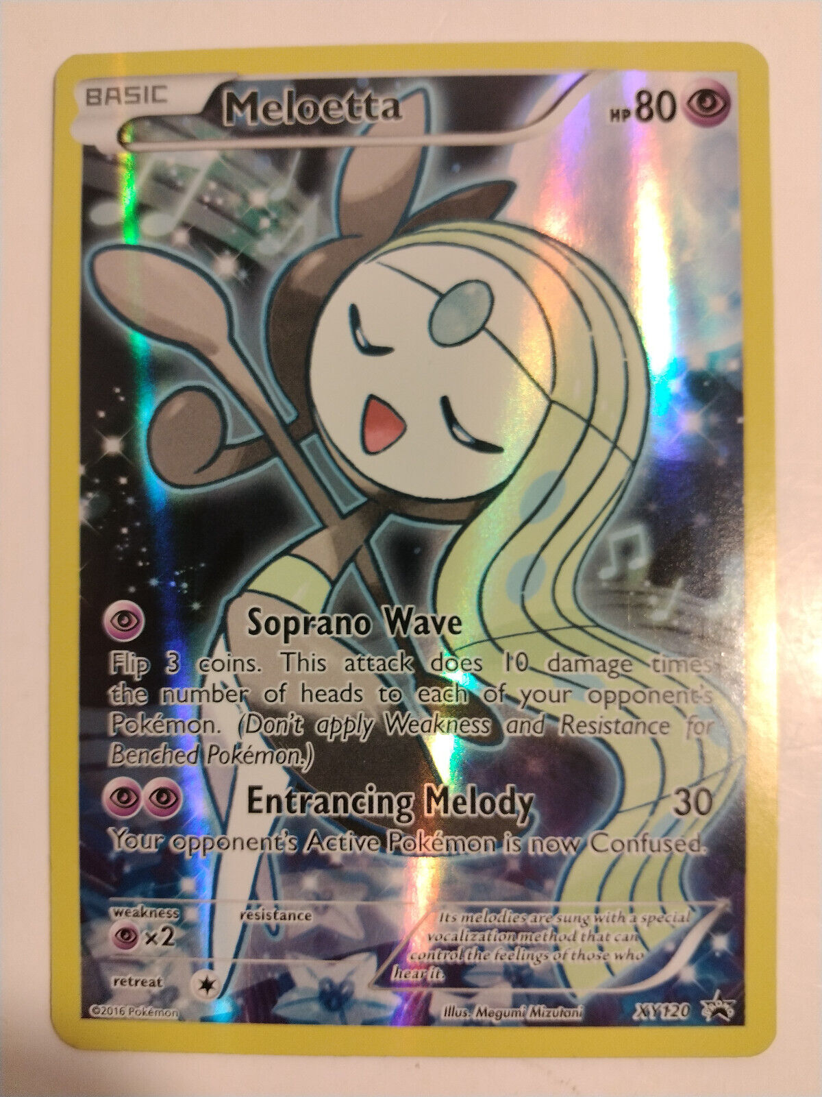 Carta Pokémon Mítico Meloetta Full Art Xy120