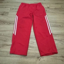 Vintage adidas Badminton Sports Tracksuit Pants Size XS Red