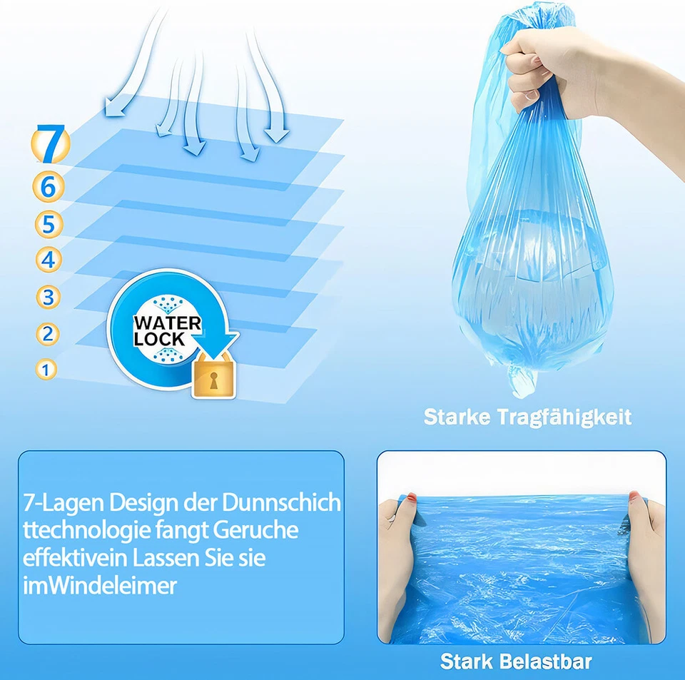 12 Pack Nachfüllbeutel Nachfüllkassette kompatibel mit Angelcare Tommee Tippee - Bild 3 von 4