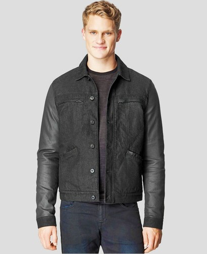 NWT CALVIN KLEIN Mens Black Coated 