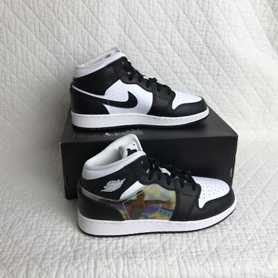 Nike Air Jordan 1 MID (GS) Big Kid's Shoes SZ 5.5Y Hologram DR9495
