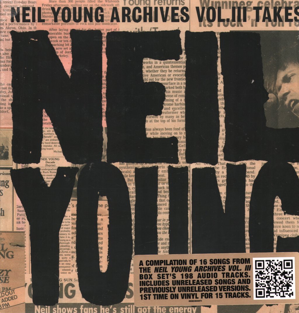 Neil Young Neil Young Archives Vol. III Takes Double LP Vinyl NEW