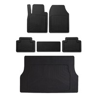 Gummimatten & Kofferraumwanne Set FüR Renault Zoe Antirutsch Universal Schwarz