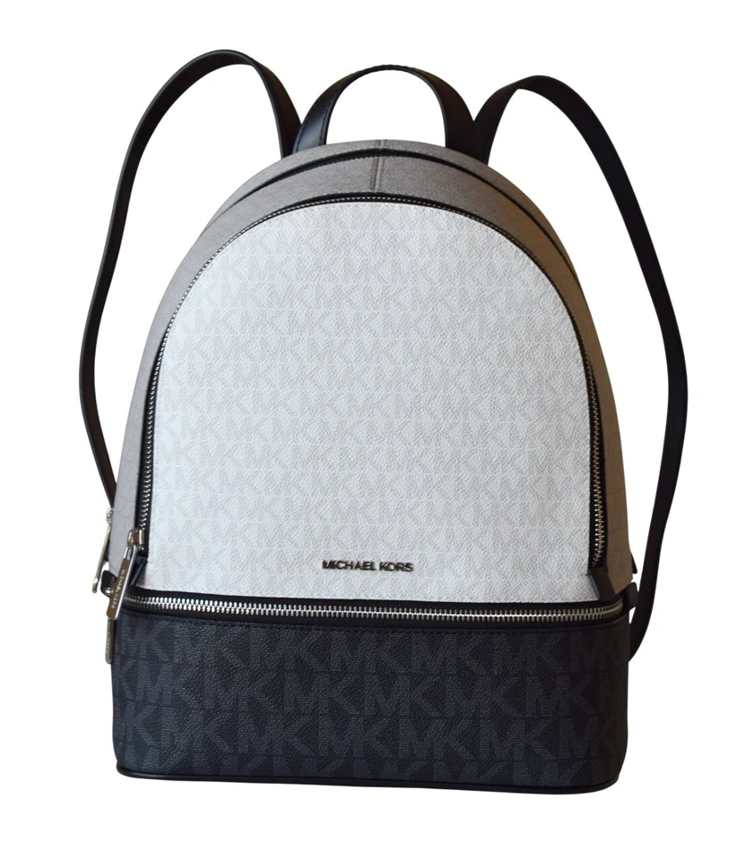 Michael Kors Damen Rucksack Tasche RHEA MD ZIP BACKPACK optic white multi - Bild 2 von 4