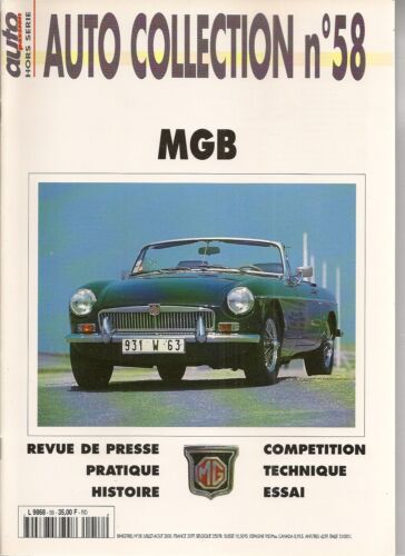 AUTO COLLECTION 58 MGB MGC & MGB GT 1962 1980 - Picture 1 of 1