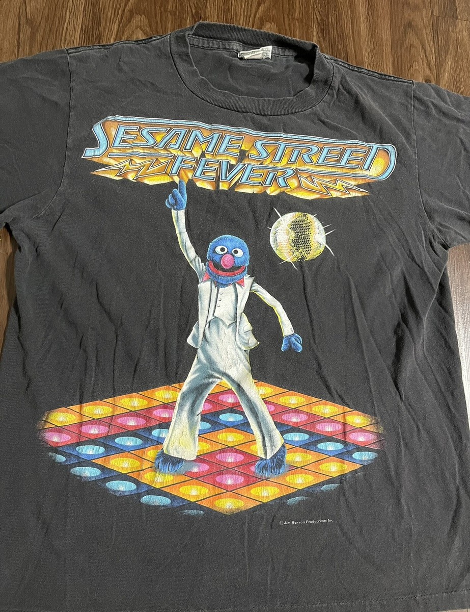 Vintage 1990s Sesame Street Fever Muppets Jim Henson T-Shirt  
