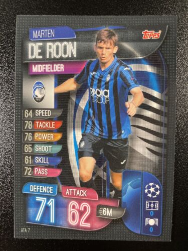 2019-20 Topps UCL Match Attax US Edition Marten De Roon #ATA7 - Picture 1 of 2
