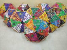 12 Pc Indian TRADITIONAL UMBRELLAS WHOELESALE LOT INDIAN PARASOL RAJASTHANI DECO