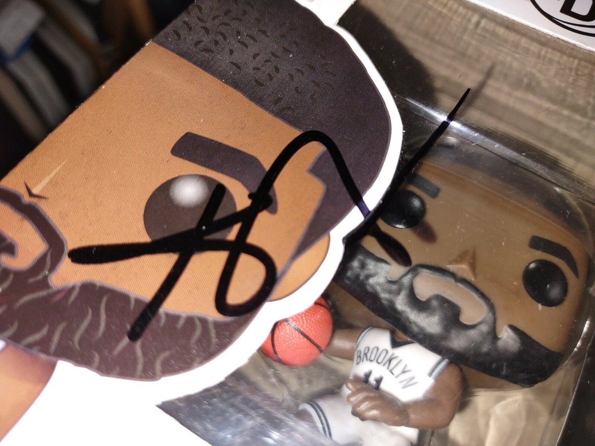 KYRIE IRVING BROOKLYN NETS SIGNED AUTOGRAPH FUNKO POP VINYL TOY