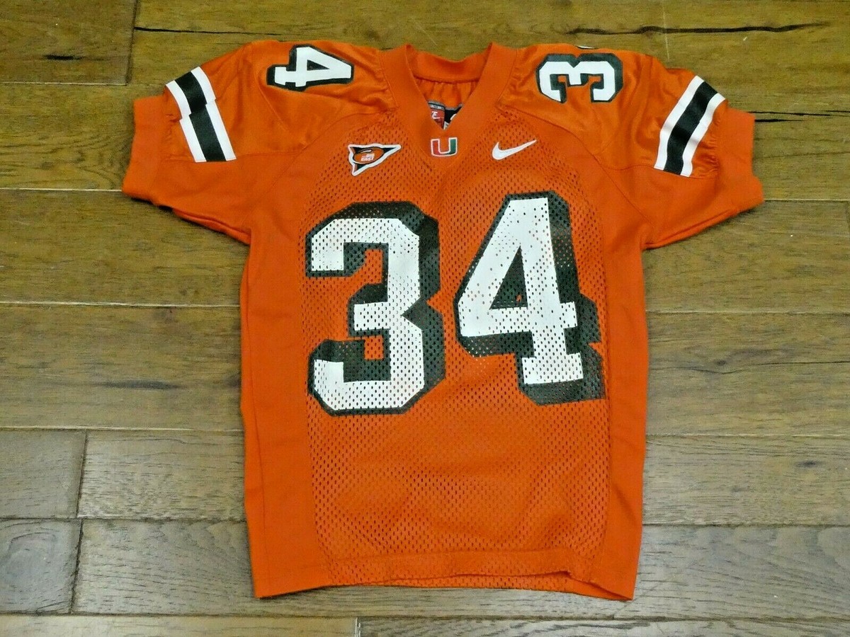 Jarrett Payton Miami Hurricanes Game Used Football Jersey 2004