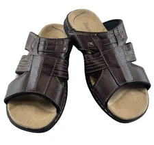 GH Bass Fisherman Sandals Mens 10M Brown Slides Camping Hiking Outdoor