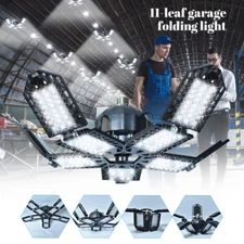 9000000LM LED Garage Light Super Bright Work Shop Ceiling Lights Deformable Bulb