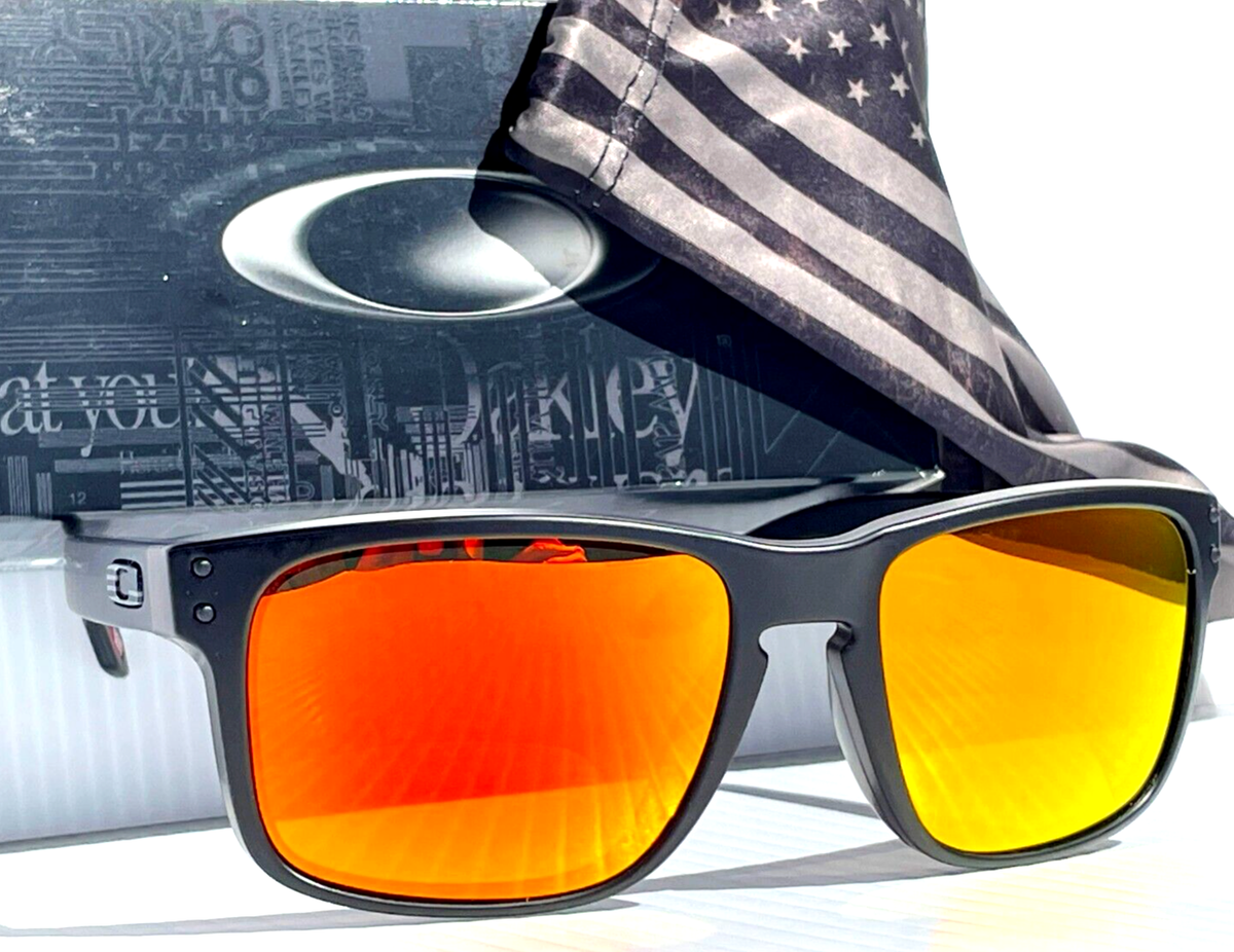 Oakley Holbrook Matte Black USA Tonal Flag POLARIZED Galaxy Ruby