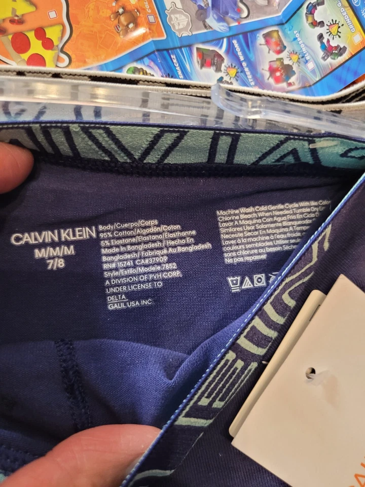 Calvin Klein 女孩内衣内裤 2 双迷你短裤 M 7/8 码 — 第 3/4 张图片