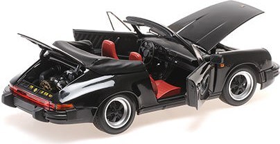 1983 Porsche 911 Carrera 3.2 Cabriolet Black in 1:18 by Minichamps - Picture 4 of 6