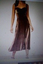 Reformation Pyrenees Velvet Dress Toffee Size 12! NEW!