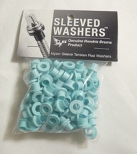 NEW 20 50 100 Seafoam Nylon Sleeved Tension Rod Washers Hendrix Drums Hoop Rim