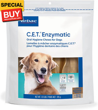 C.E.T. Enzymatic Oral Hygiene Chews for Dogs - Plaque Tartar Control - Single