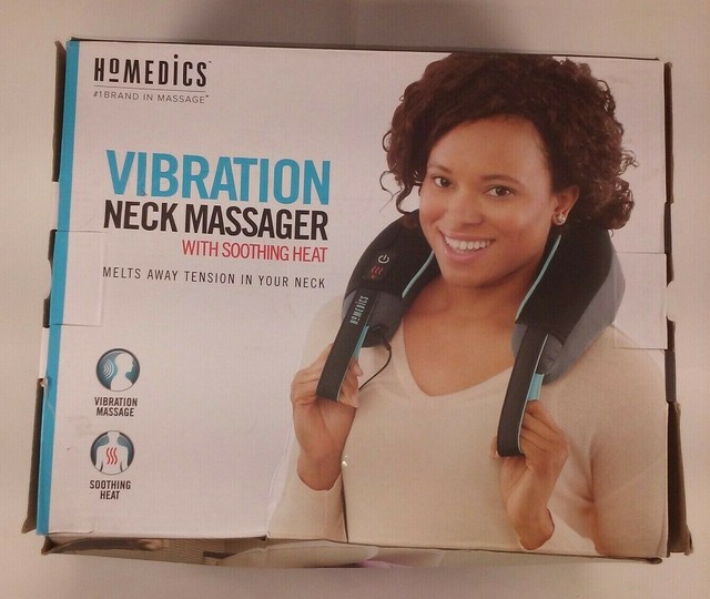 HoMedics Comfort Pro Vibration Neck Massager W/ Heat, NMSQ216HB2 eBay