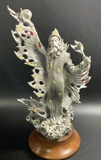 Perth Pewter the Fire Wizard James Lane Casey Signed 1987 Ball Magic Limited Edi