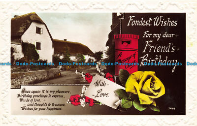 R647927 Fondest Wishes For My Dear Friend Birthday. RP