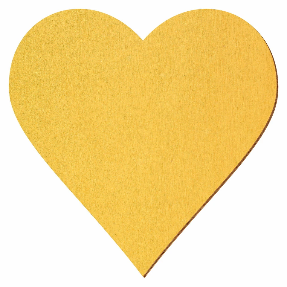 Goldene Holz Herzen - Deko Zuschnitte Größenauswahl - Bild 1 von 1