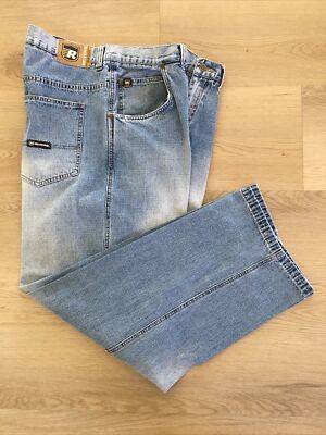 REVERB Mens Jeans Blue 36x30 Baggy Skater-Hip Hop Streetwear