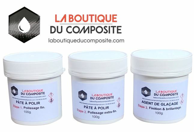 Kit de finition polissage brillantage résine polyester époxy - Rénovateur gelcoat