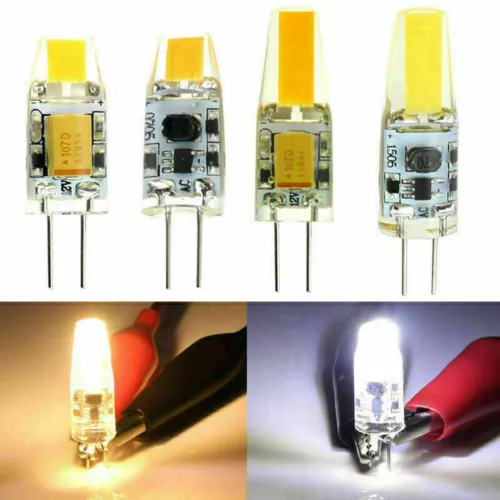 1-10x G4 COB LED 3W5W mini lampadina silice 12V lampadina lampada a innesto lampada - Foto 2 di 24