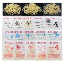 10Bags Dental Orthodontic Elastics Latex Rubber Bands 1/4 1/8 3/8 3/16 5/16