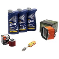ÖL 3L Set FüR Yamaha Sr 500 2J4 1978-1983 Wartung Luftfilter ÖLfilter ZüNdkerze