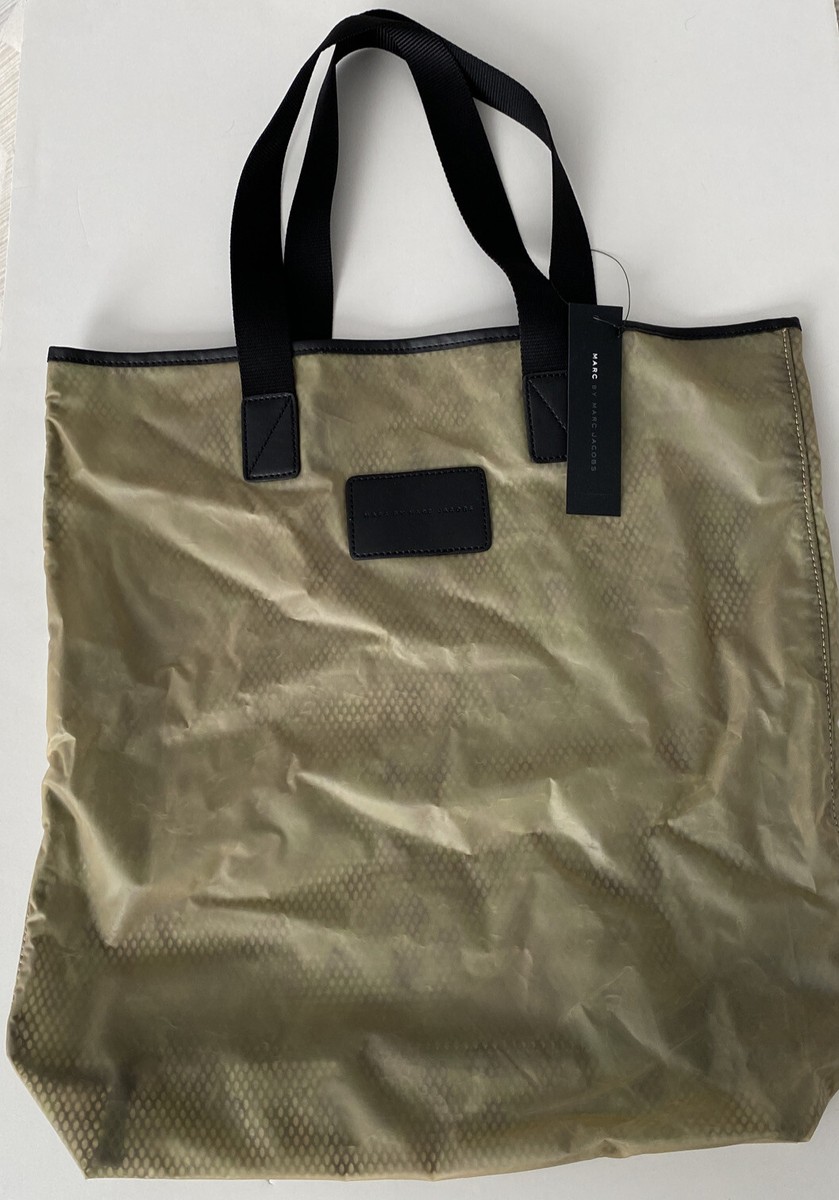 Marc Jacobs Packable Tinted Grey Print Mesh Bag Handbag M4123017 Tote New  NWT