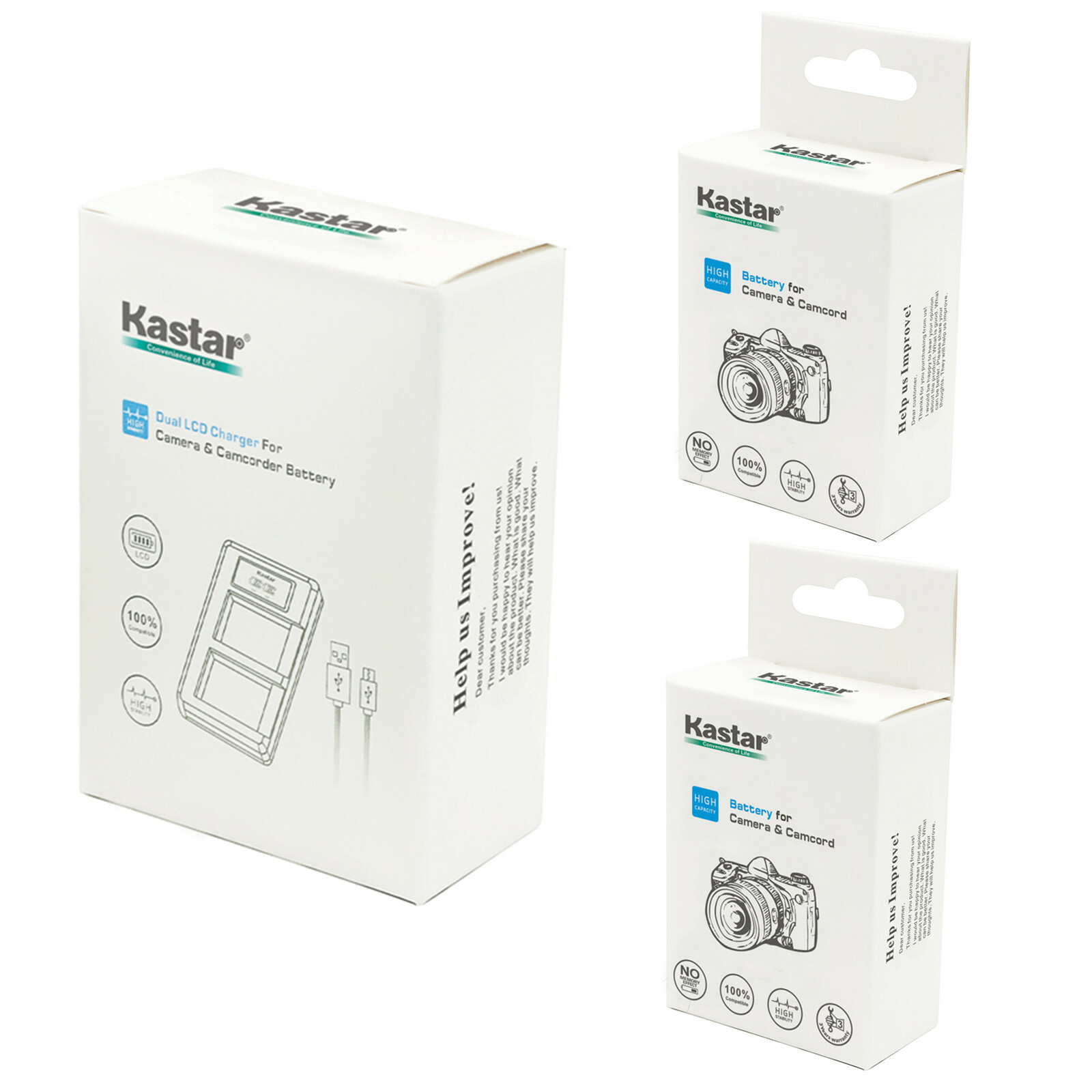 Kastar 2 NP-FW50 Battery LCD USB Dual Charger For Sony A6000 A3000 A5000 A6300