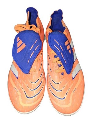 adidas Predator League TF Turf Soccer Shoes Orange Blue Men's US 7.5 EU 40 2/3