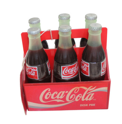 Vintage Coca-Cola Desk Pak Collectible 6-Pak Novelty 1995