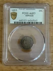 1853 Liberty Seated Dime 10C Arrows PCGS AU53 Silver Coin Toned