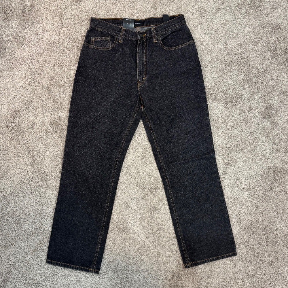 Claiborne Jeans Straight Leg Dark Wash Denim Pants Mens Size 31x30
