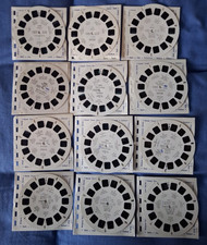Job Lot 12x Vintage 3D View Master Reels Travel Europe USA & More