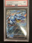 2025 Pokemon Blastoise ex Stellar Crown Stamp 030/142 PSA 9 Promo Holo Mint